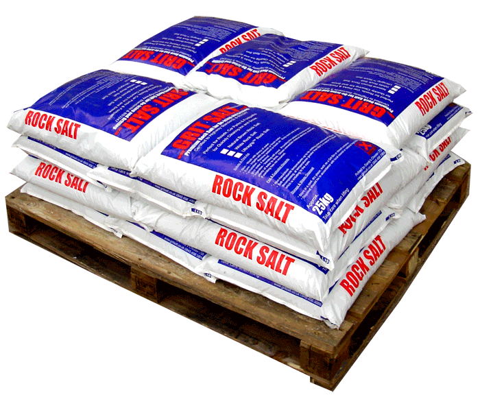 Brown Rock Salt, De Icing Grit.