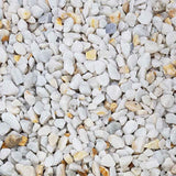 White Marble Chippings Bulk Bag.