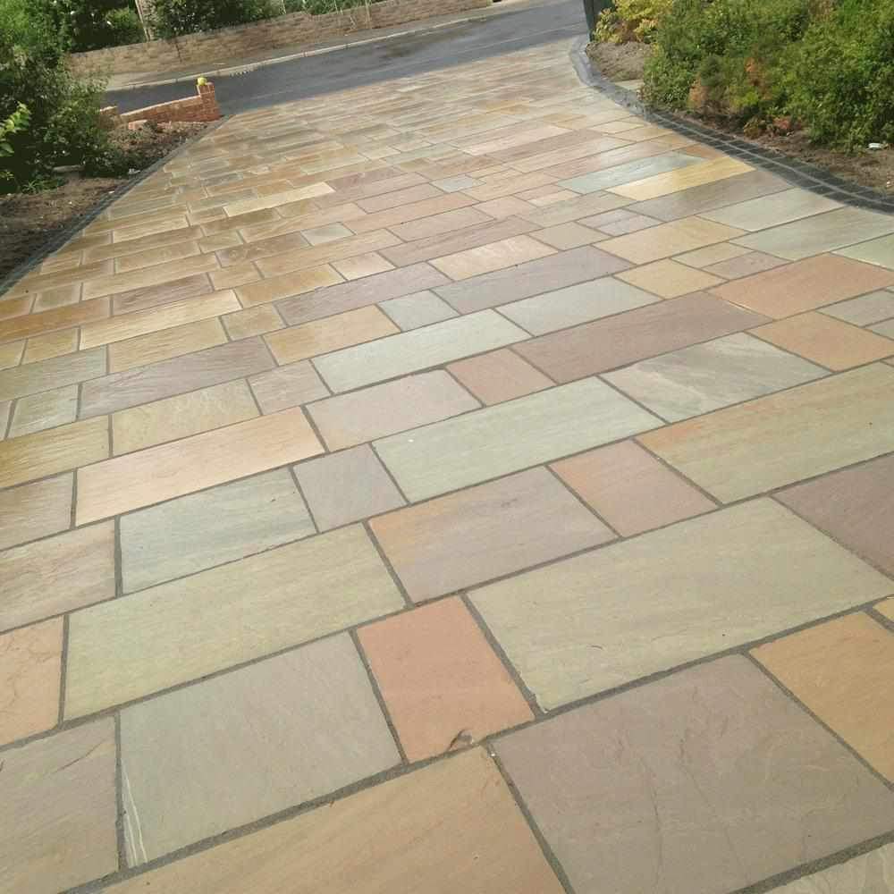 Autumn Brown /Raj Sandstone Natural Stone Paving.